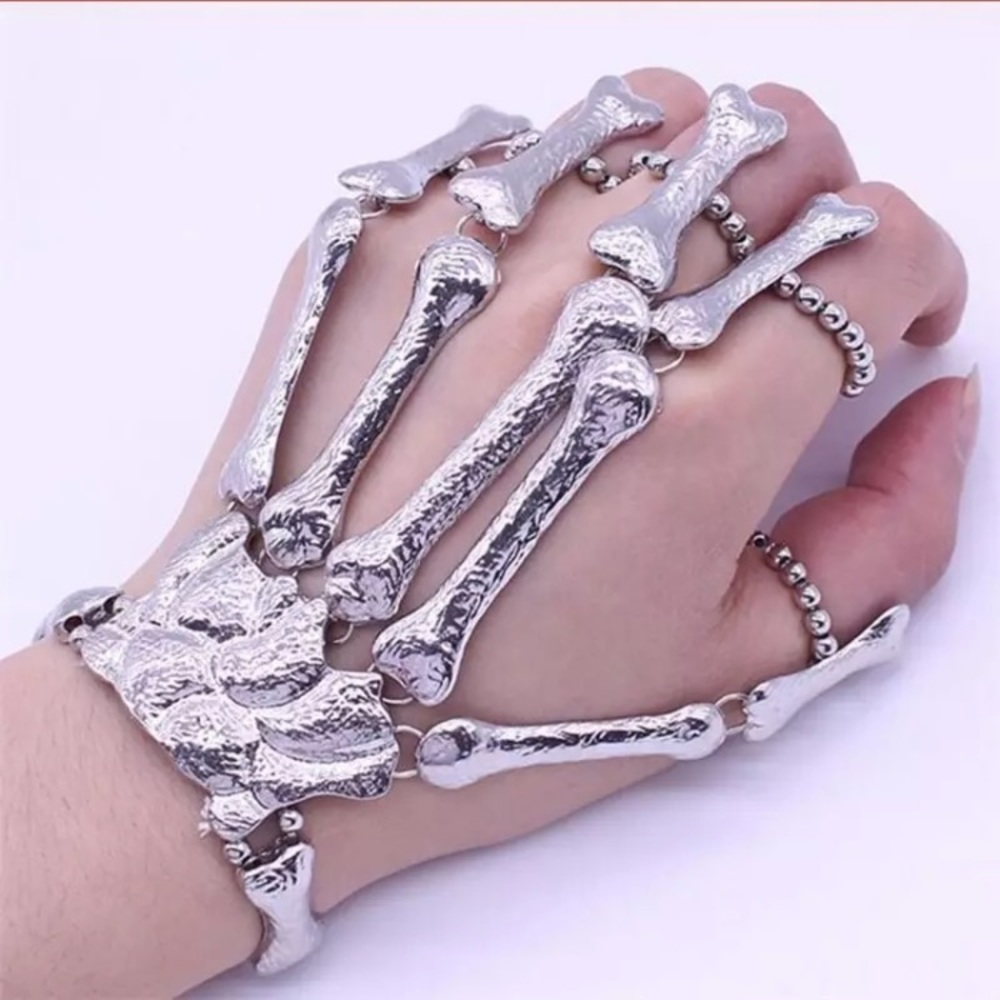 “Spooky Scary Skeleton” Unique Bone Rings/Bracelet - Picture 12 of 16